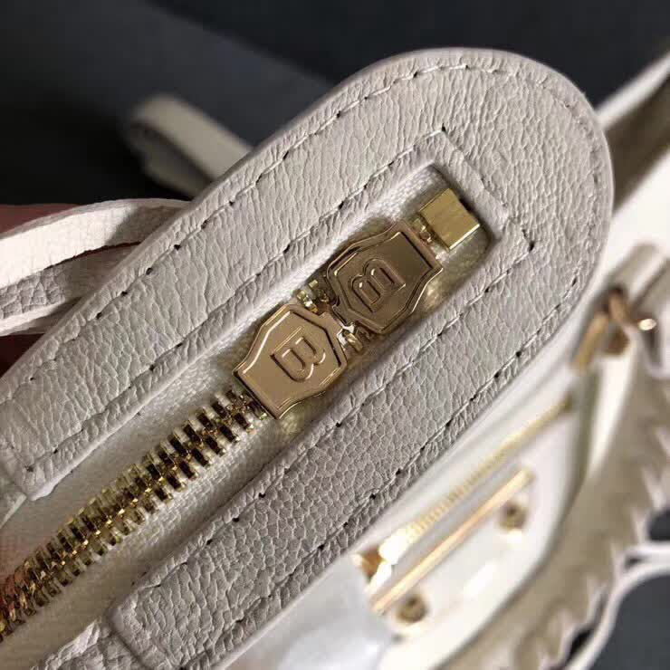 BALENCIAG巴黎世家 機車包 30cm原版山羊皮配金邊 手提肩背斜挎包  BL1375